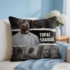 Cool TTupac Pac SShakur Cushion Cover Square Pillow Bedroom Sofa Leisure Comfort Living Room Home Decoration X