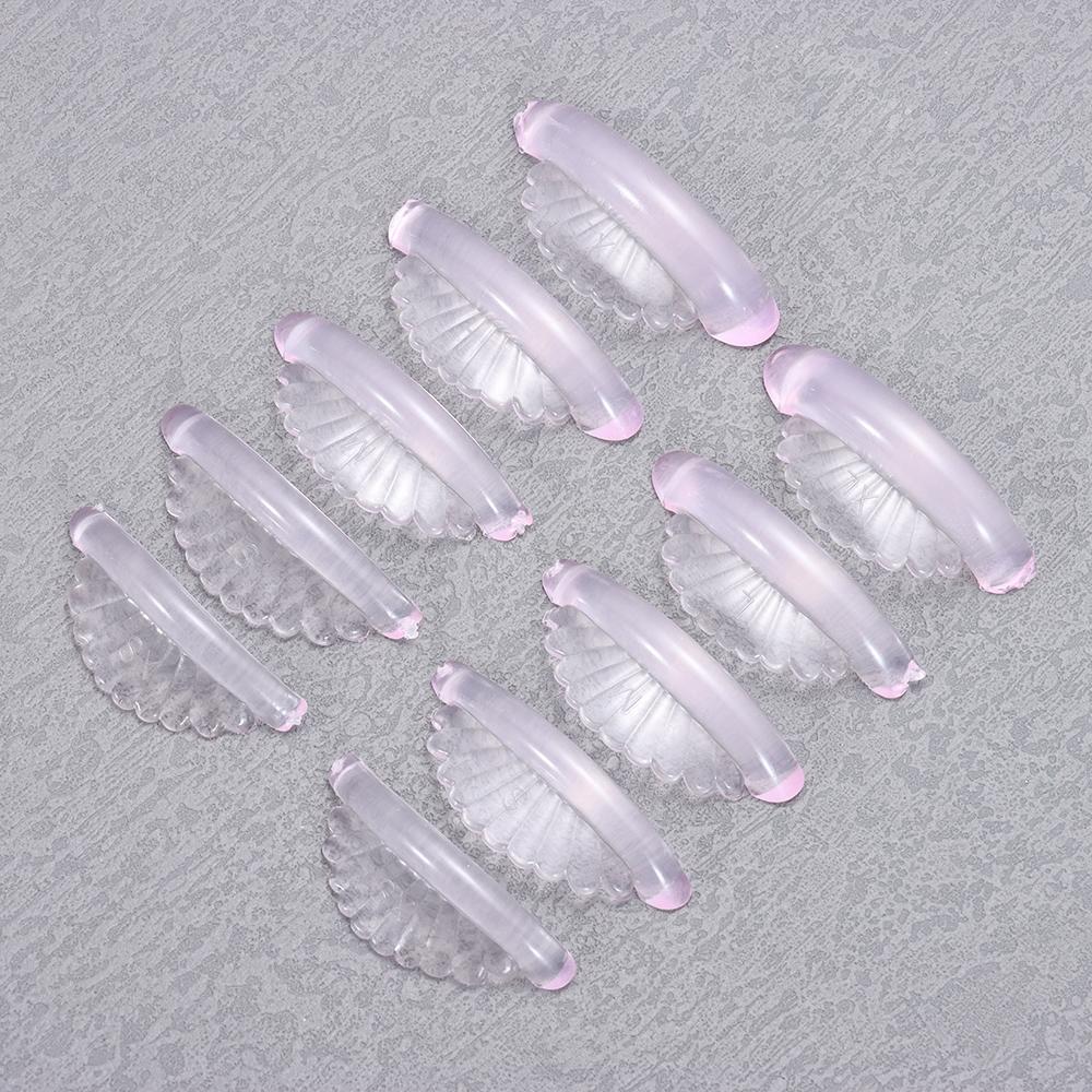 5 Paar Applikatorwerkzeuge Silikon Wimperndauerwellen-Pads Wiederverwendbare Klebrige Wimpernstäbchen Wimpern