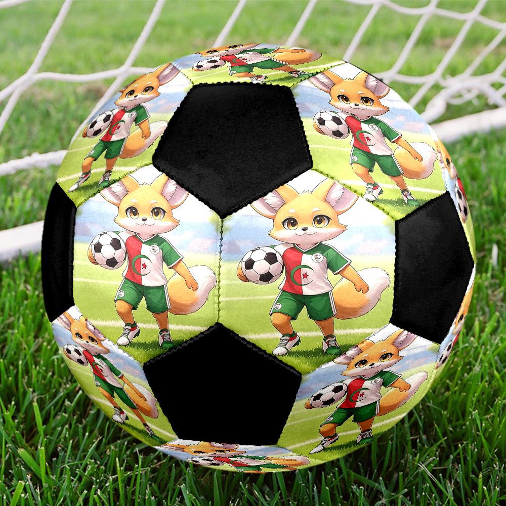 1pc Fox Soccer Player Soccer Balls Size 5 Machine-Stitched Ball, Sports League Outdoor Match Football Training Ball Futbol Voetbal. Q261534 Size 5