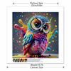 New Arrival 5D DIY Full Circle Diamond Painting "Colorful Owl" Embroidery Cross Stitch Home Decor Gift