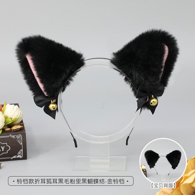 Handmade Animal Ear Headband Cute Plush Cat Ears Olita Headgear Fox Ear Accessories Cat Ear Headband