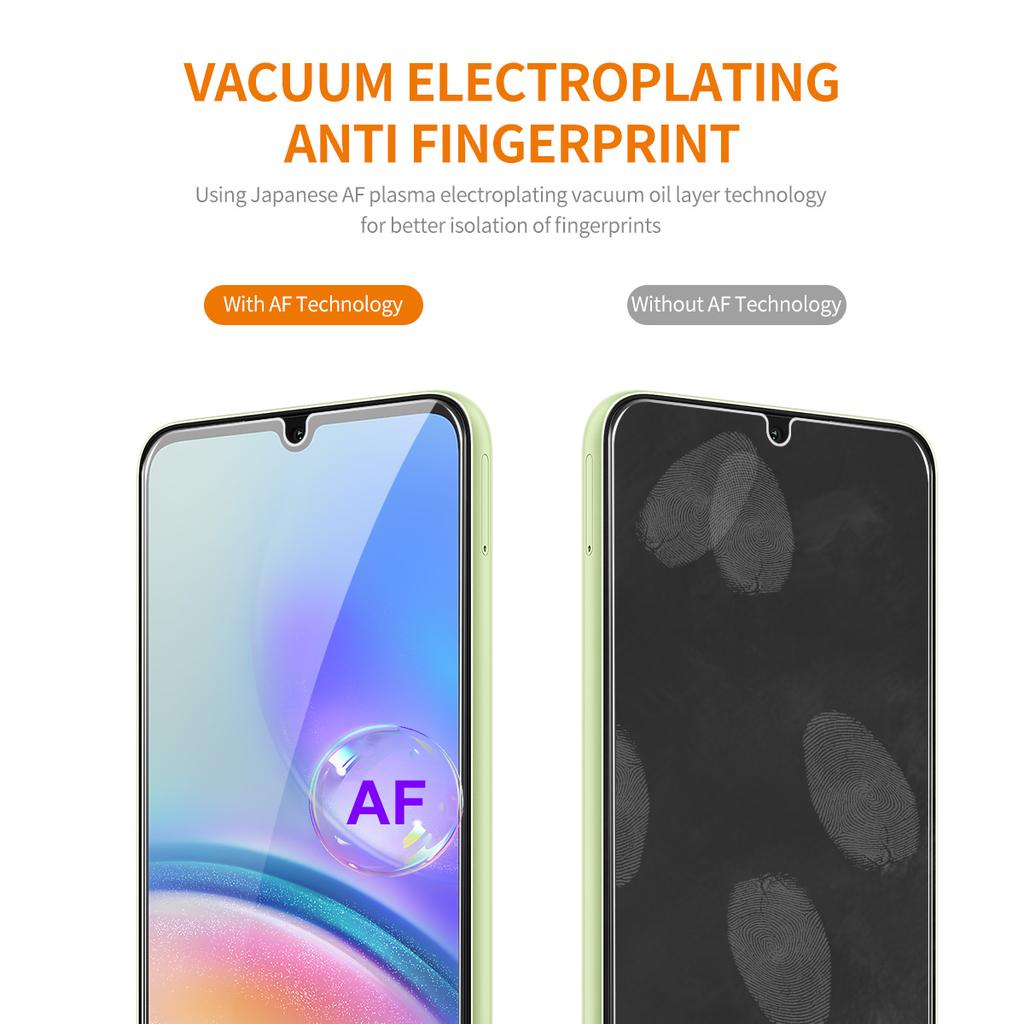 ENKAY HAT PRINCE For Samsung Galaxy A05s 4G High Aluminium-silicon Glass Screen Protector 0.26mm 2.5D Clear Screen Film