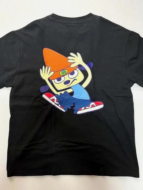 PaRappa the Rapper Черная Футболка Все Размеры Подарок Для Фаната M