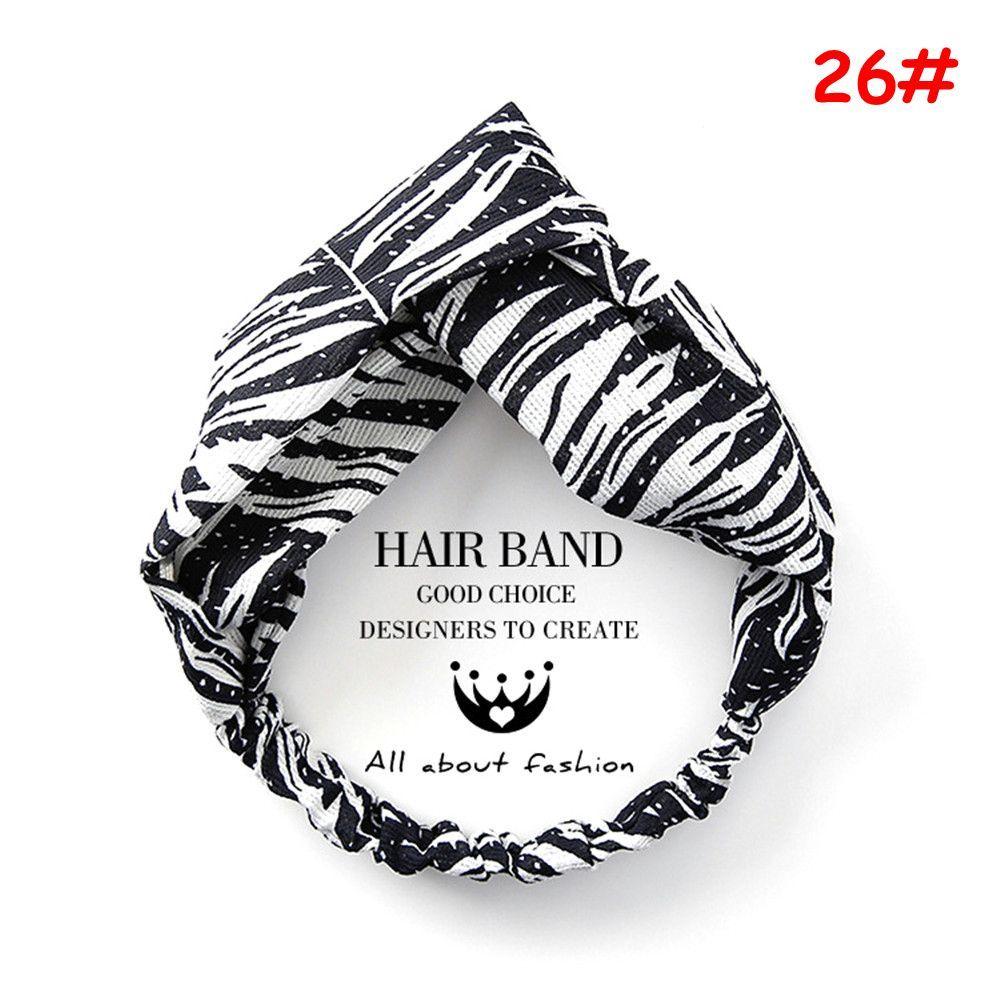 Multi-color Knotted Yoga Floral Turban Women Headband Elastic Hairband Headwrap