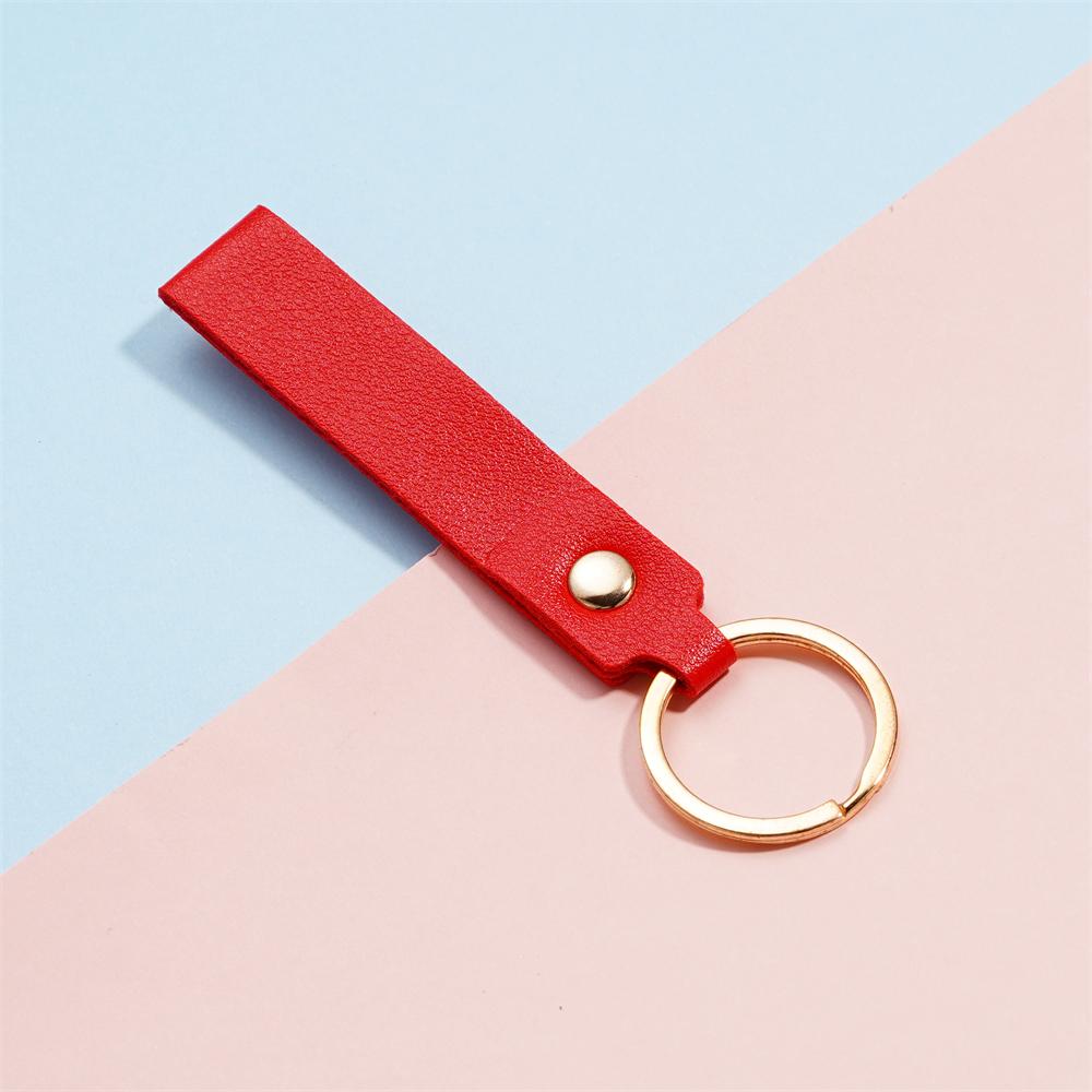 1/5pcs PU Leather Keychain Business Gift Leather Key Chain for Men Women Car Key Strap Waist Wallet KeyChains Keyrings