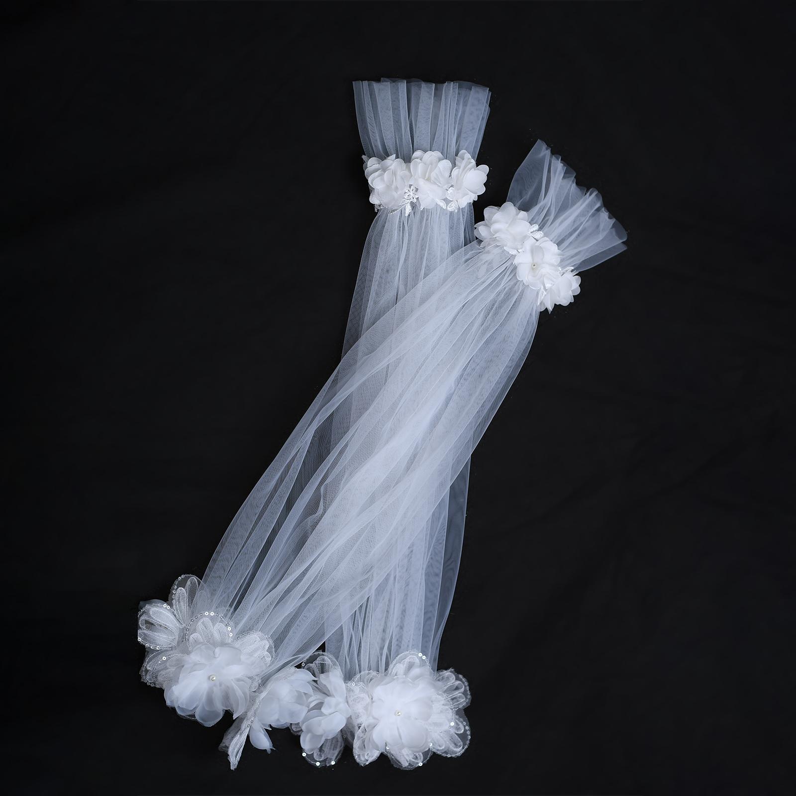 

Свадебные перчатки со съемными рукавами, съемные тюлевые эластичные манжеты, перчатки-фонарики для свадебной вечеринки, аксессуары для свадебного платья VM36