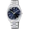 Citizen QQ Wristwatch Analog Waterproof Metal Band QB78-212 Mens Navy