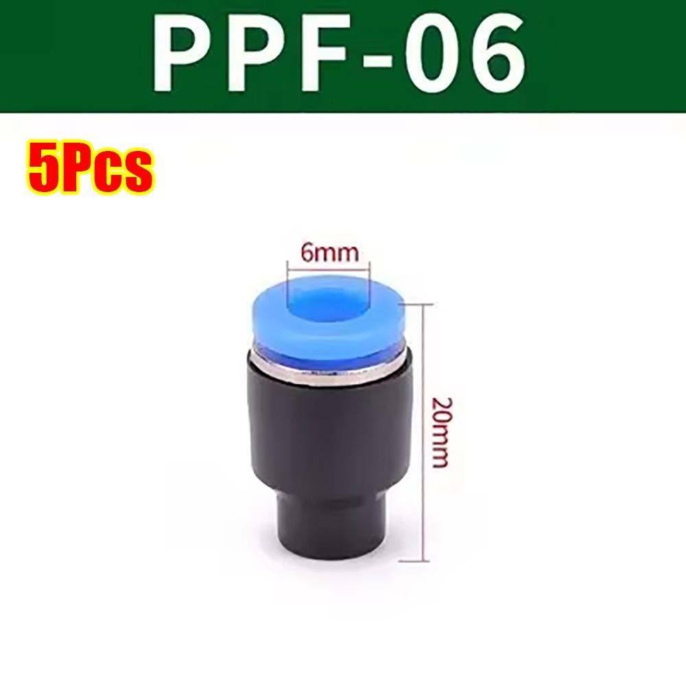 5Pcs New PPF Pneumatic Connector Plastic 4/6/8/10/12/14/16mm Air Hose Sealing Connector Hose Adapter Pipe Fitting