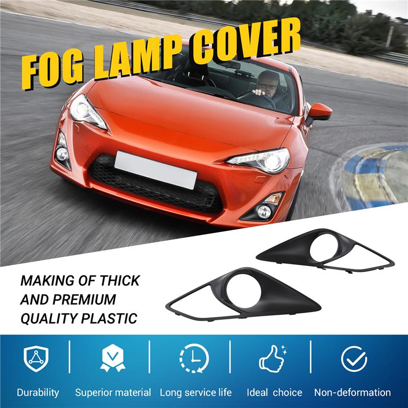 M63K-Front Fog Light Cover Bumper Frame Lamp Bezel For Toyota GT86/Scion FR-S/For Subaru BRZ 2013 - 2016 Car Accessorie