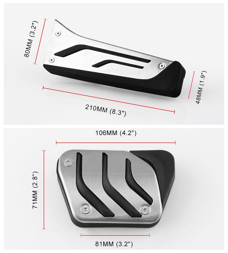 Dla BMW serii 1 3 4 5 6 F20 F30 F31 F32 F33 F34 F36 X1 X3 X4 X6 F20 F30 E34 E39 E70 E71 E90 AT akcesoria do stylizacji samochodu Pedały