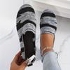 2025 New Fashion Round Head Flat Women's Shoes Shallow Mouth Lazy Big Yards A Stirrups Casual Knitted Single Shoes