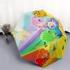 Adventure Time  Pattern, Automatic Folding Umbrella, Portable and Foldable Design, 8 Ribs, a Christmas or Birthday Gift.