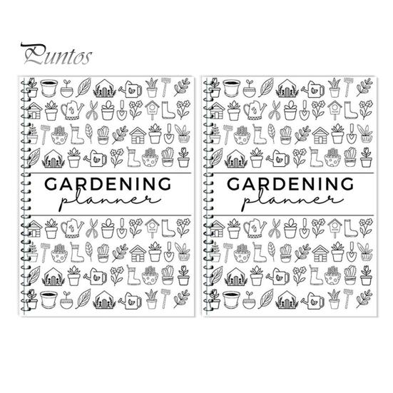 1 stk/2 stk Hageplanlegger Notatbok Innendørs Plantepleie Journal Loggbok Plantevanningsskjema for å Holde Oversikt over Dine Stueplantedetaljer