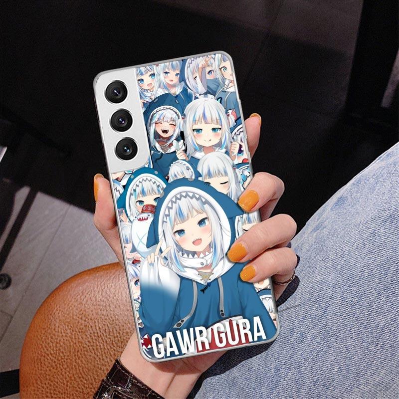 Gawr Gura Hololive Anime Phnoe Case for Samsung Galaxy S26 S25 Edge S23 S24 Ultra S22 Plus S21 S20 FE Unique Cover Soft Coque Ga