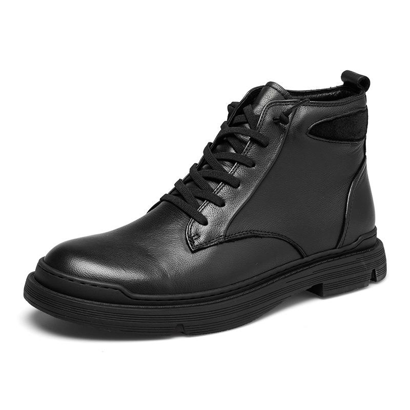 2023 Autumn/Winter Martin Boots: Premium Cowhide, Velvet-Lined, Short Casual Business Leather Boots