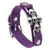 Gotisches Totenkopf-Armband für Damen Herren PU-Lederarmband Punk Rock Accessoire Stapelbarer Schmuck für rebellische Looks