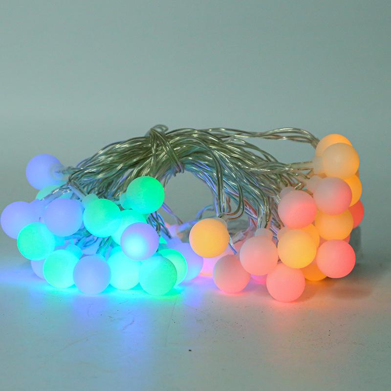 Outdoor Waterproof LED Round String Lights for Decorative Camping and Holiday Atmosphere