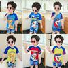 Cartoon Boys' Toddler Sun Protection Quick-Dry Swimsuit Set with Swim Cap