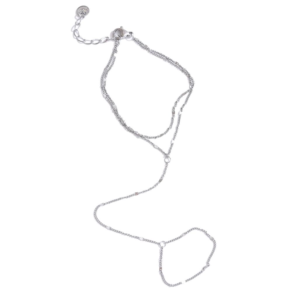 

Yhpup Модный браслет-цепочка на тыльную сторону кисти с циркониевыми бусинами из нержавеющей стали, модный, шикарный, сексуальный, водонепроницаемый, оптовый, подарок