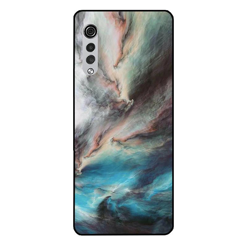 Para Capa LG Velvet Mármore Silicone Macio Capa Traseira para Celular LG Velvet 5G UW Para Capas LG Velvet 2 Pro / Velvet2 Pro Coque