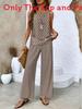 Womens Sleeveless Double Layer Pantsuit With 3d Print For Summer Casual Wear