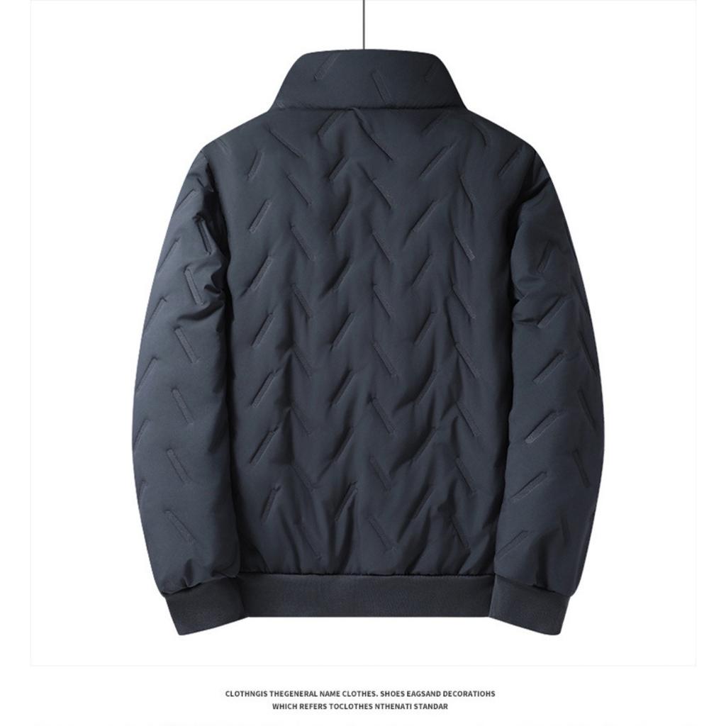 Nowa męska ciepła kurtka kamizelka ze skóry jagnięcej z ultradźwiękowymi spodniami bawełnianymi na jesień i zimę