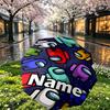 Custom Name Personalized Among Us Print Umbrella, Auto Open Close, 8‑Rib Sturdy Frame, Commute Camping Hiking Use, Birthday Gift