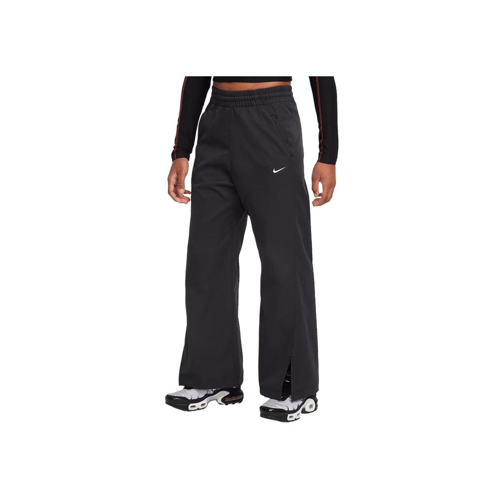 Nike Sportswear SS25 Swoosh Series Waterproof Wide-Leg Lace-Up Fashion Solid Color Kids Sports Pants Kids Bottoms HQ9401-010