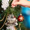 2D Christmas Tree Ornament igloo coffee cup pendant Christmas acrylic pendant car interior backpack Christmas tree pendant
