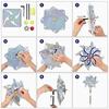 10 Pack Bird Repellent Scare Pinwheels, Bird Reflective Deterrent Pinwheel Device Outdoor Birds Away for Lawn