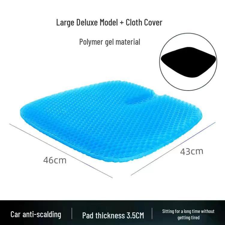 Summer Gel Seat Cushion: Honeycomb Cooling Pad for Office, Car, and Long Sitting Comfort