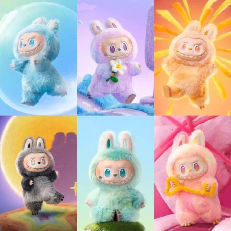 Populære Labobo V3.0 Generations Plysj Nøkkelringer Trendy Bubble Mart Myk Kort Vinyl Plysjdukke Leke Søtt Tegneserie Anheng for Skolesekker Håndveske Bil