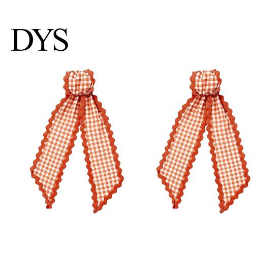 Harvest Party Decor Fall Scalloped Wreath Sash for Front Door, 55 Inch Plaid Gingham Autumn Wedding Ornament Thanksgiving Ribbon Yard Porch