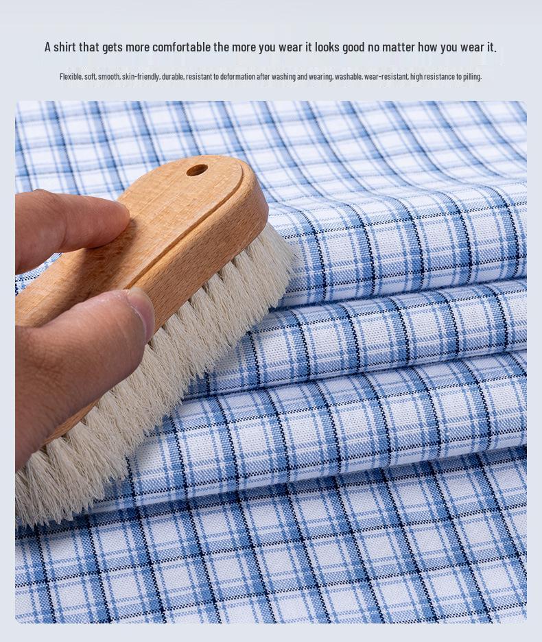 Men's 100% Cotton Plaid Long Sleeve Shirt - Casual Spring/Summer Style