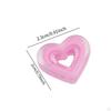 80 Acrylic Heart Beads for Craft Projects, Loose Spacer Jewelry