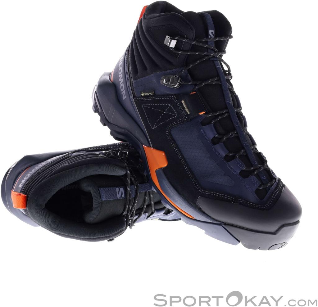 Hiking Shoes Salomon X Ultra Alpine Mid Gore-tex Blue Nights/black/red Orange