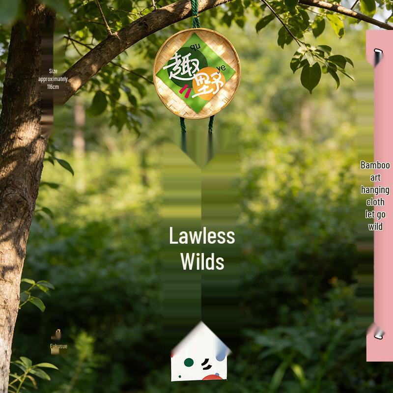 Spring Scene Green Lantern Decor Set for Mall Lobbies, Outdoor Tourism, and Photography Backdrops