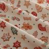 0.5m/1m/2m Christmas Series Snowman Printed Fabric For Traditions Holiday Decoration Fabrics Christmas DIY Handmade Material
