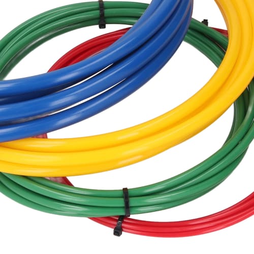 Reusable Manual Copper Pipe Bender with PE Plastic Elbow Strips, 4 Meters, 1/4", 3/8", 1/2", and 5/8", 4 Pieces