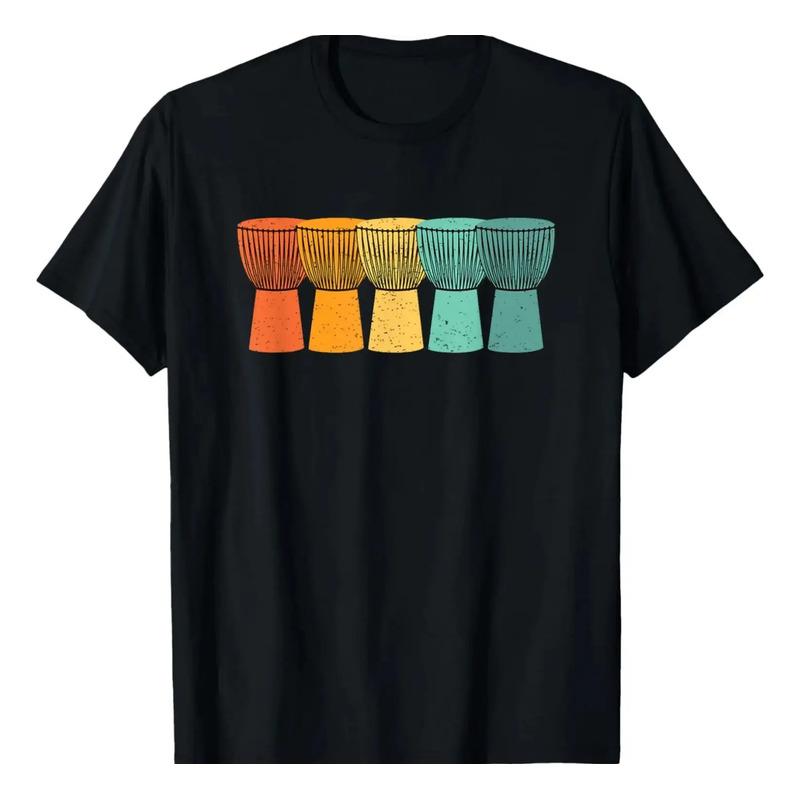 Tambores Africanos Djembe, Camiseta De Estilo Retr? S