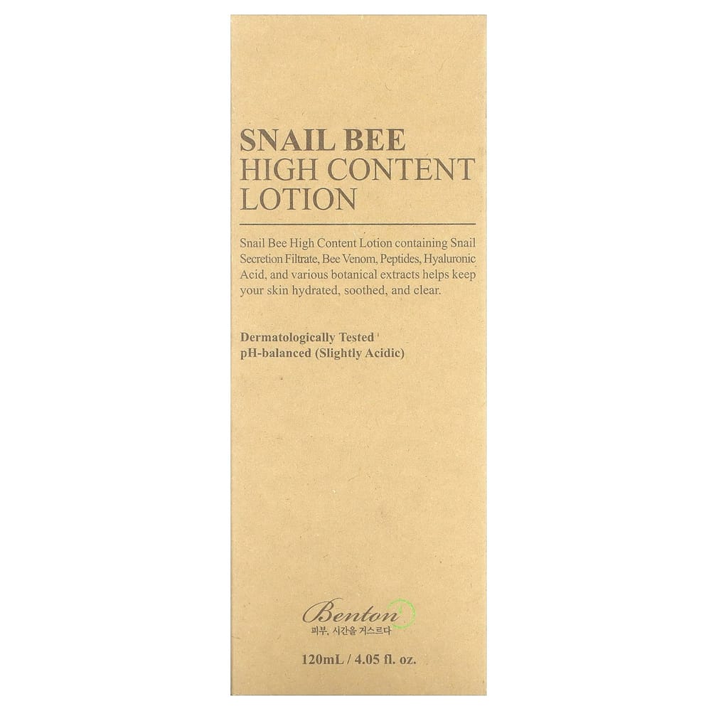 Benton Snail Bee High Content Lozione 120ml (4,05 once fluide)