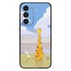 Striped Background Giraffe Phone Case For Samsung Galaxy A20,21s,22,31,32,52,53,72,73,80,91 Soft Liquid Silicone Black Cover