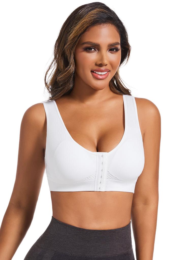 Padded Sports Bras for Women High Impact Seamless Yoga Bra with Removable Cups Athletic Crop Tank Tops Gym Workout Brassieres
