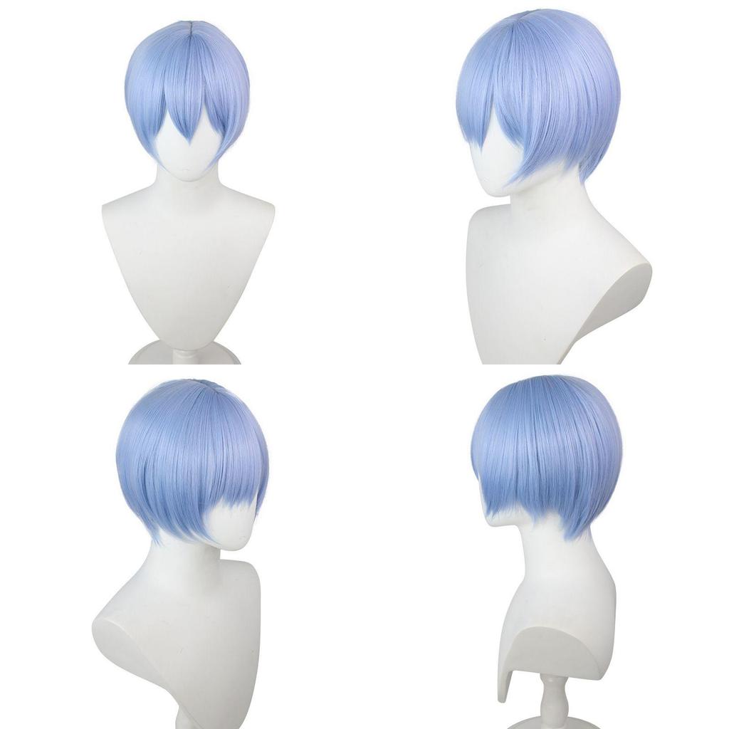 30cm/11.8in Eva Ayanami Rei Cosplay Wig Add Fun To Halloween Parties