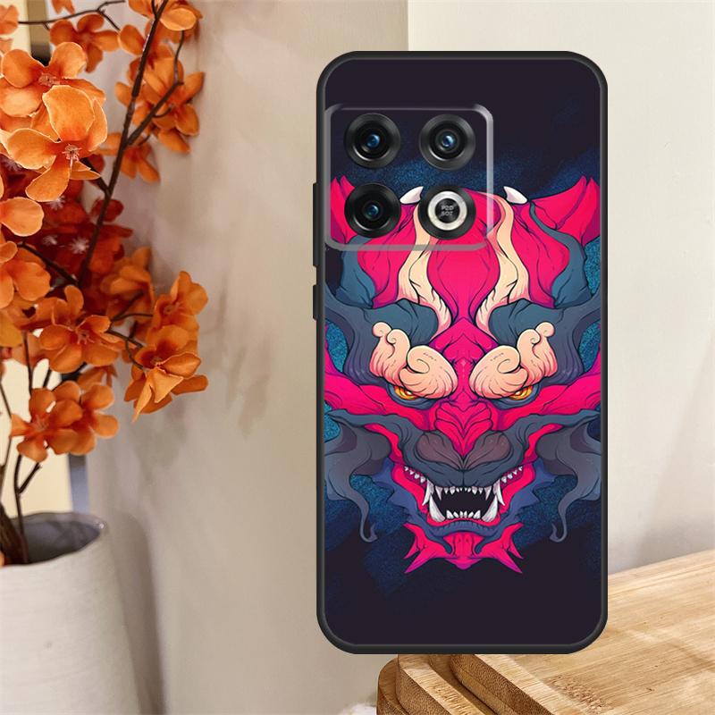 Oni Hannya Demon Mask Funda For OnePlus 13 13R 12 12R 11 10 Pro 8T 10T OnePlus Nord 4 CE 2 3 Lite N30 N20 N10 Case