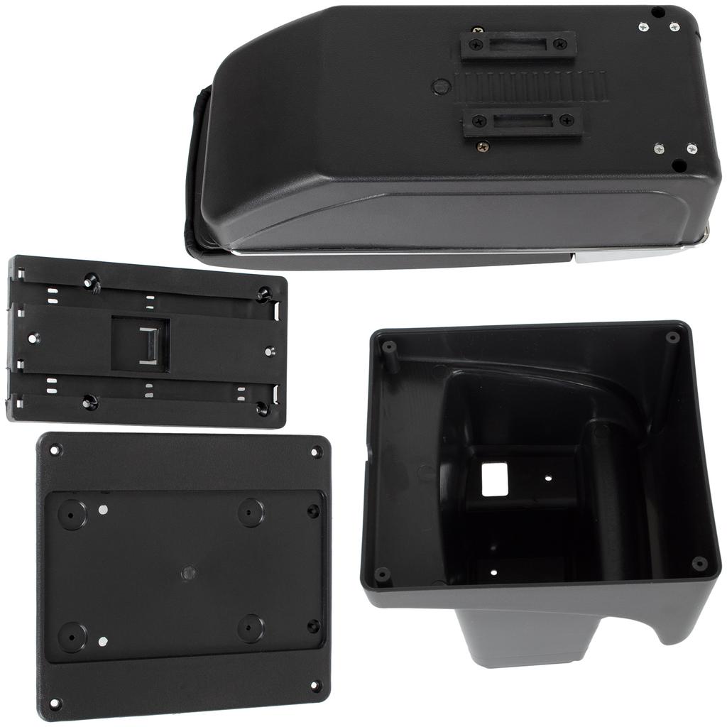 Ford Focus MK3 14-18 LIFT podłokietnik z schowkiem CZARNA ECO SKÓRA + zestaw montażowy