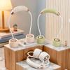 Turbine Air Outlets Wearable Neck Fan Cream Tone Rechargeable Neck Fan  Sports Use