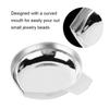 Stainless Steel Electronic Balance Tray Silver Jewelry Scale Pan  for Food Portioning