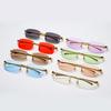 Fashion Vintage Rimless Square Sunglasses Women Men Luxury Brand Designer Popular Travel Driving Metal Small Sun Glasses Uv400
