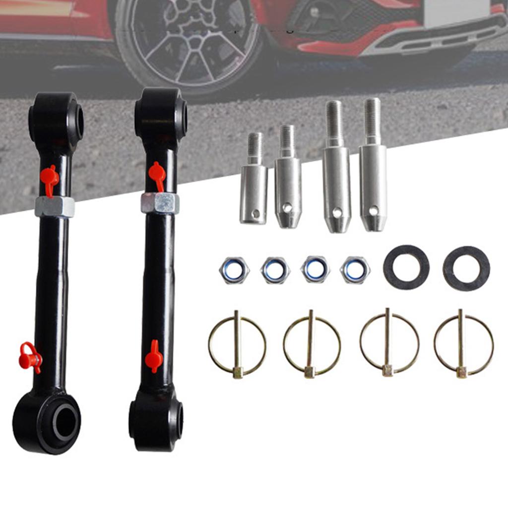 Replacement Accessory Front Sway Bar Links Quicker Disconnect System for JK Adjustable Front SwayBar Links Kit
